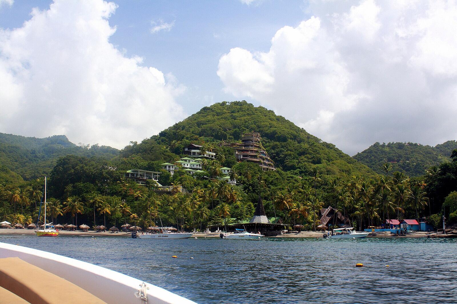 Illustrative accommodation photography for a fictional saint-lucia stay — illustrative style for Morne Soliel Suites