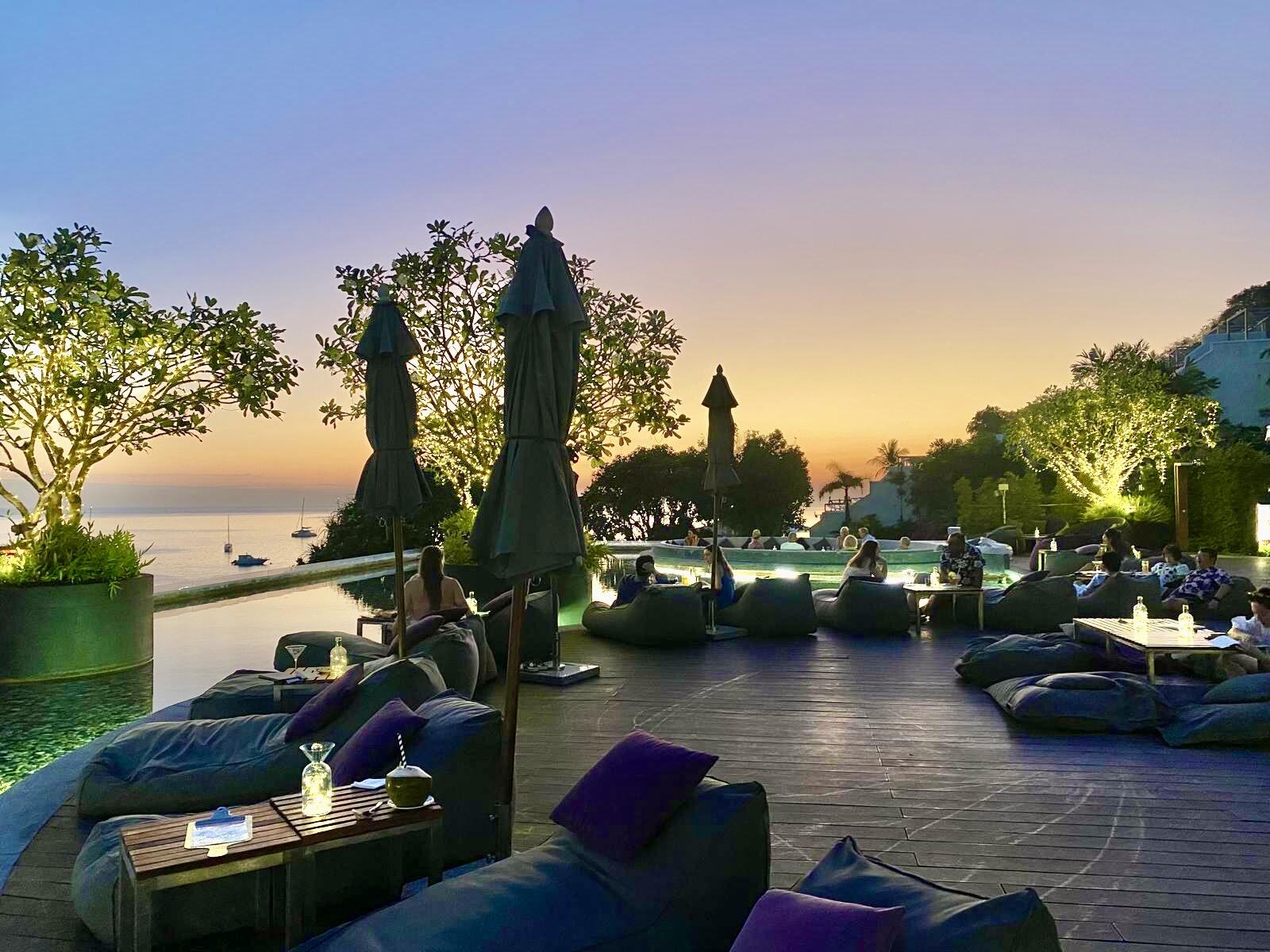 Illustrative accommodation photography for a fictional thailand stay — illustrative style for Lanta Coconut Villas
