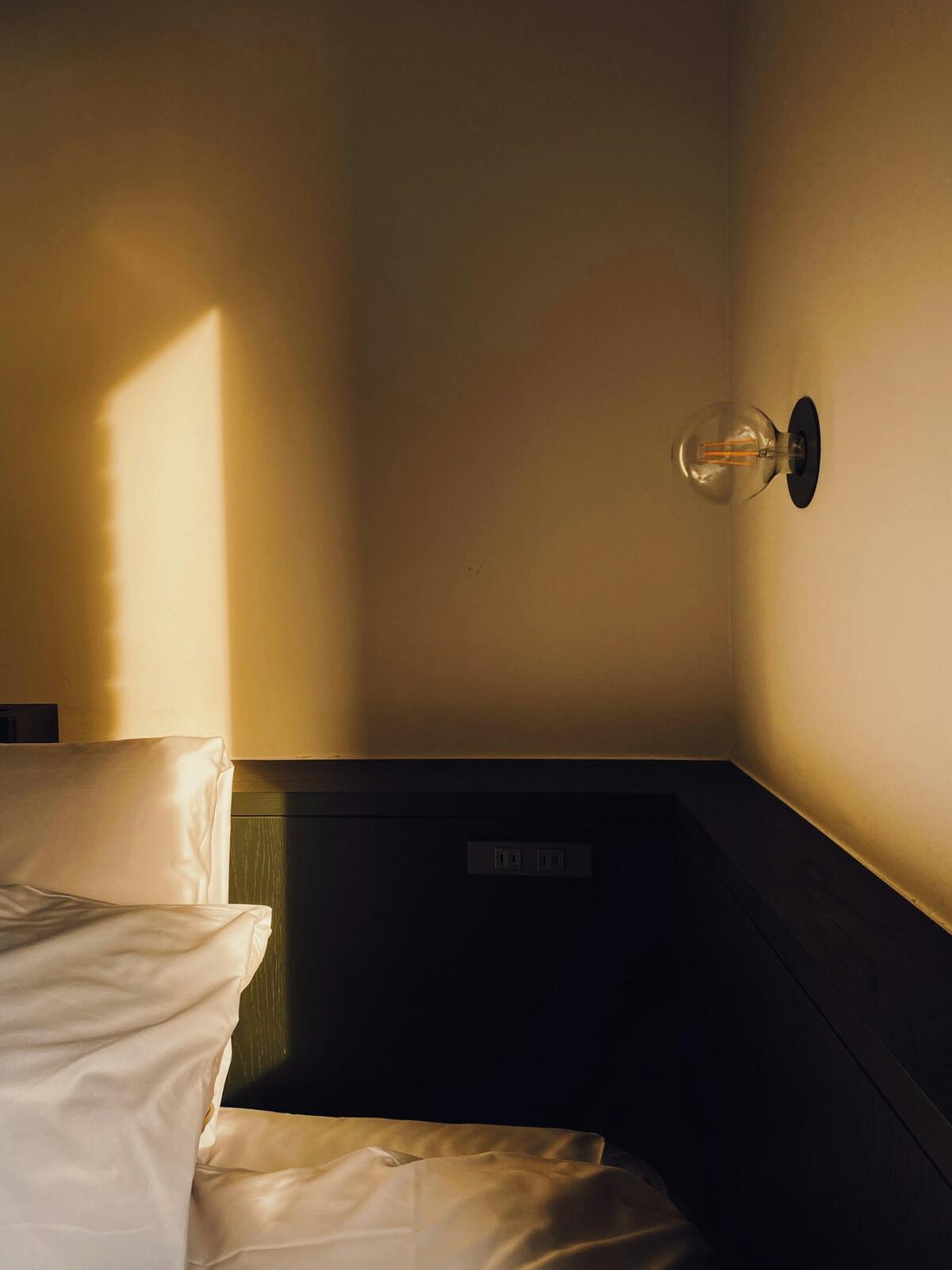 A bed in a room — illustrative property style — illustrative style for Kanazawa Craft House