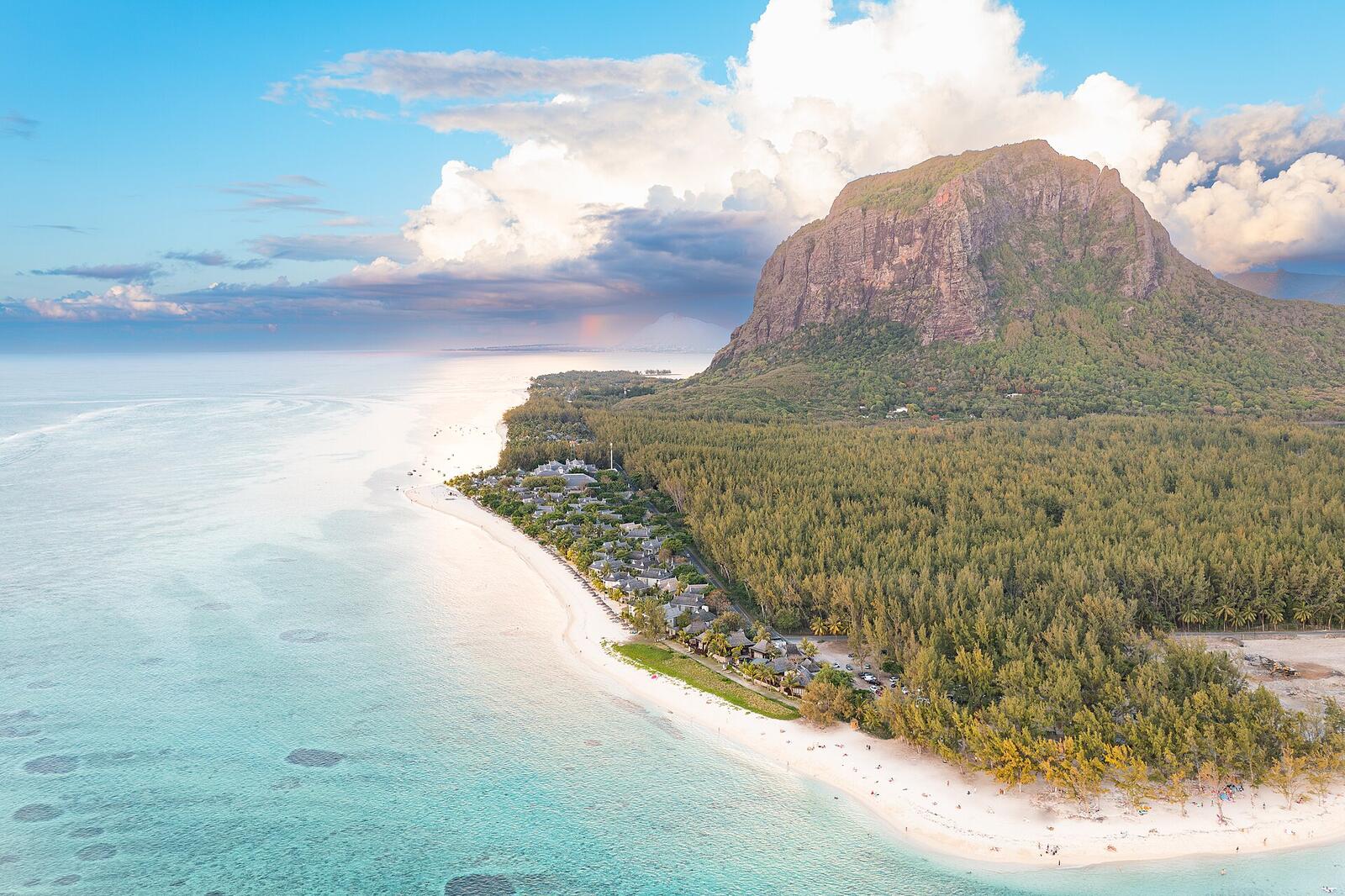 Illustrative accommodation photography for a fictional mauritius stay — illustrative style for Bois Cheri Country Lodge