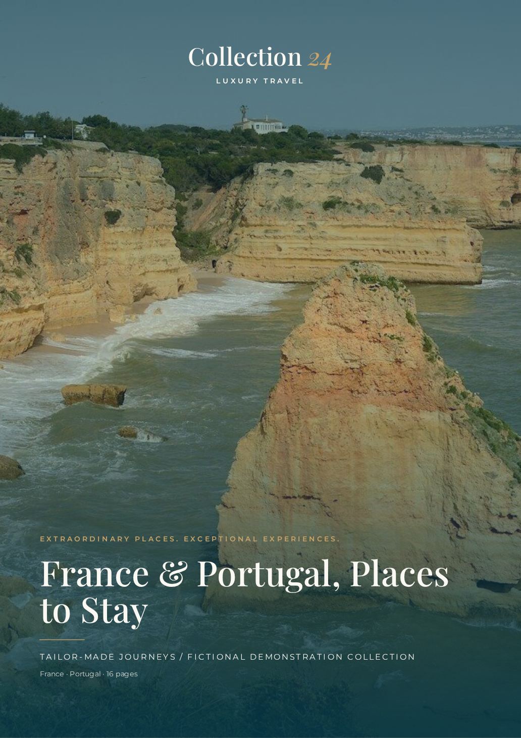 France & Portugal, Places to Stay brochure cover