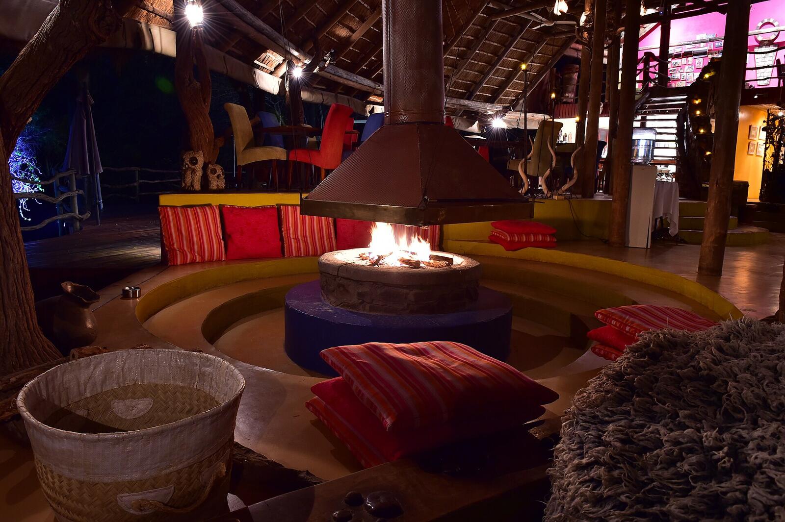 Illustrative accommodation photography for a fictional south-africa stay — illustrative style for Addo Family Lodge