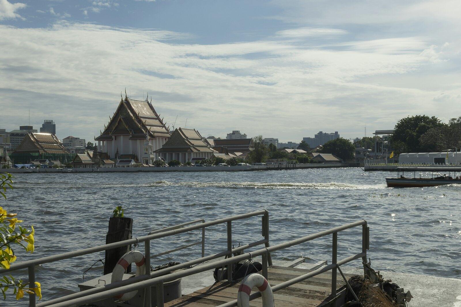 A Thai temple beside the water