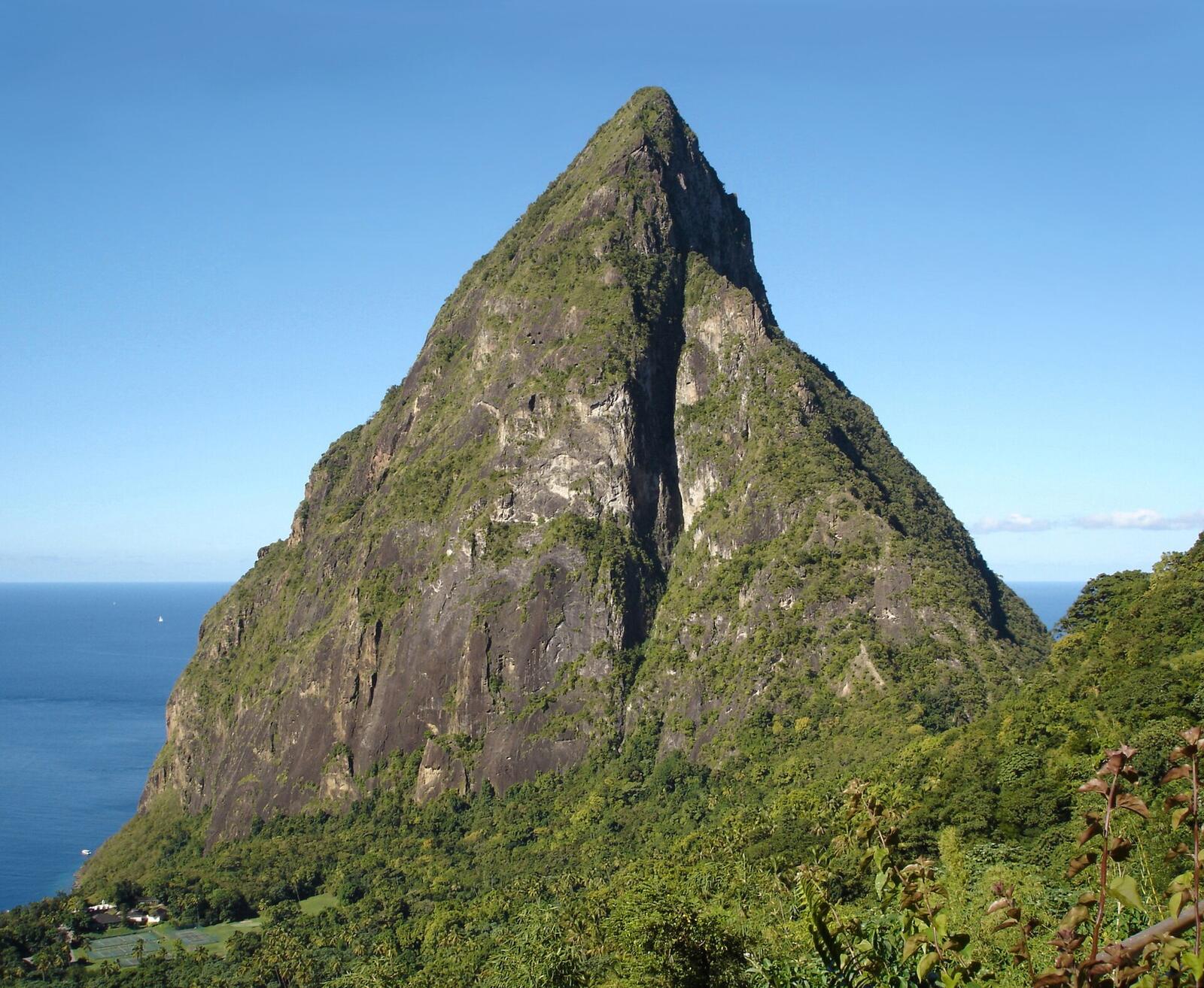 Illustrative accommodation photography for a fictional saint-lucia stay — illustrative style for Emerald Piton Retreat