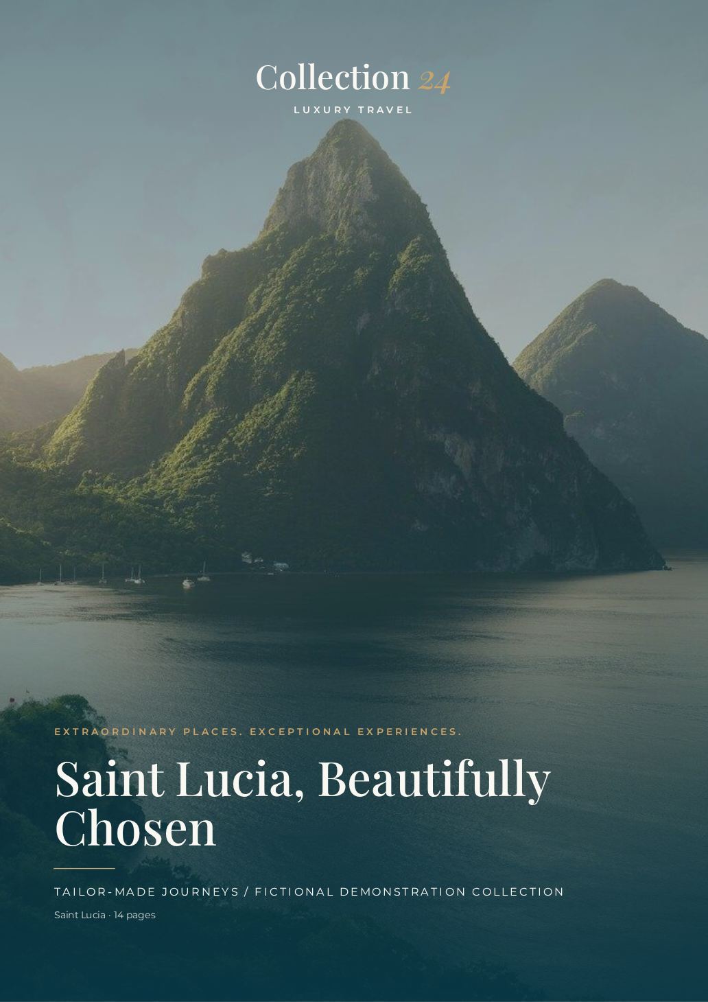 Saint Lucia, Beautifully Chosen brochure cover