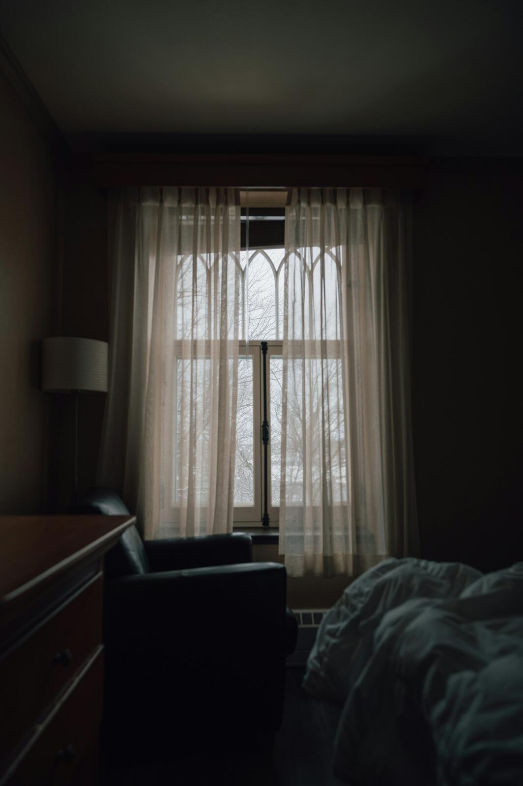 Quebec hotel bedroom — illustrative property style — illustrative style for Vancouver Harbour Rooms