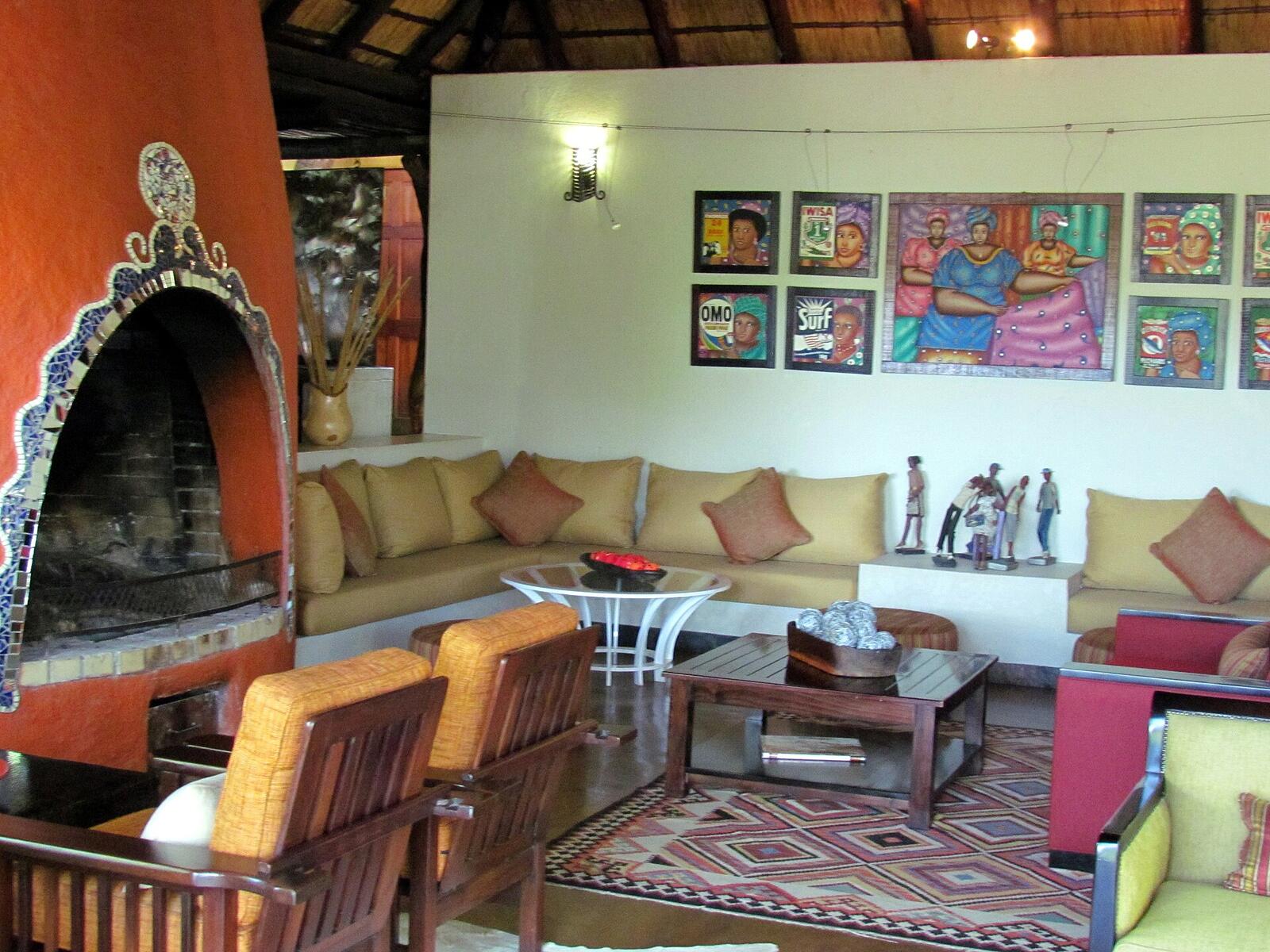 Illustrative accommodation photography for a fictional south-africa stay — illustrative style for Waterberg Horizon Lodge