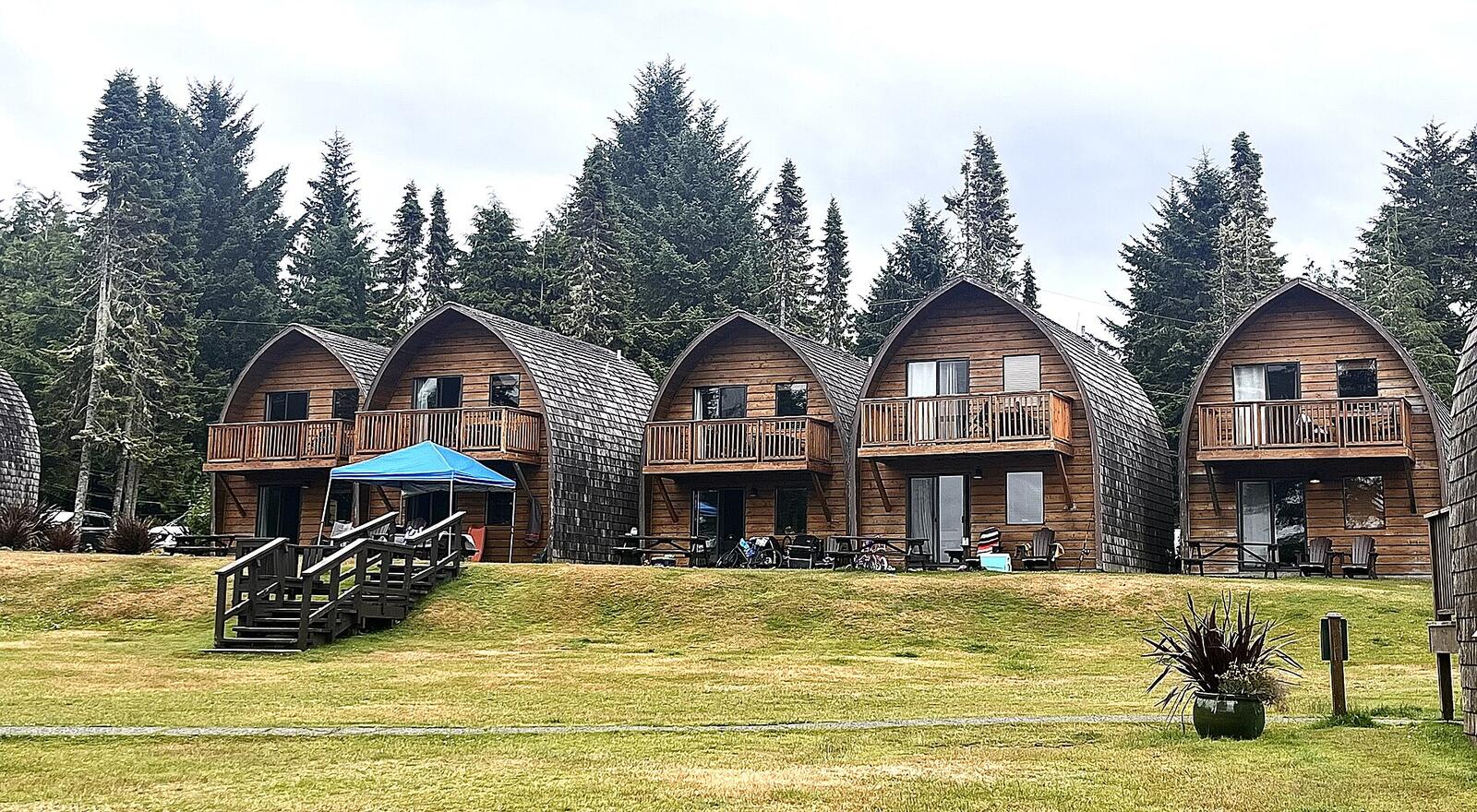 Illustrative accommodation photography for a fictional canada stay — illustrative style for Prince Edward Sand Villas