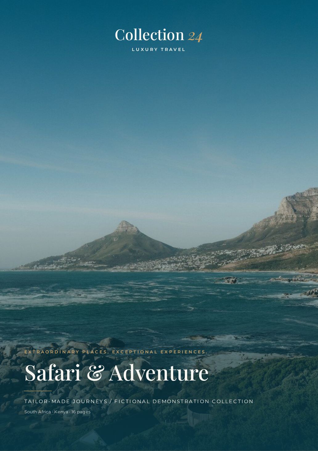 Safari & Adventure brochure cover