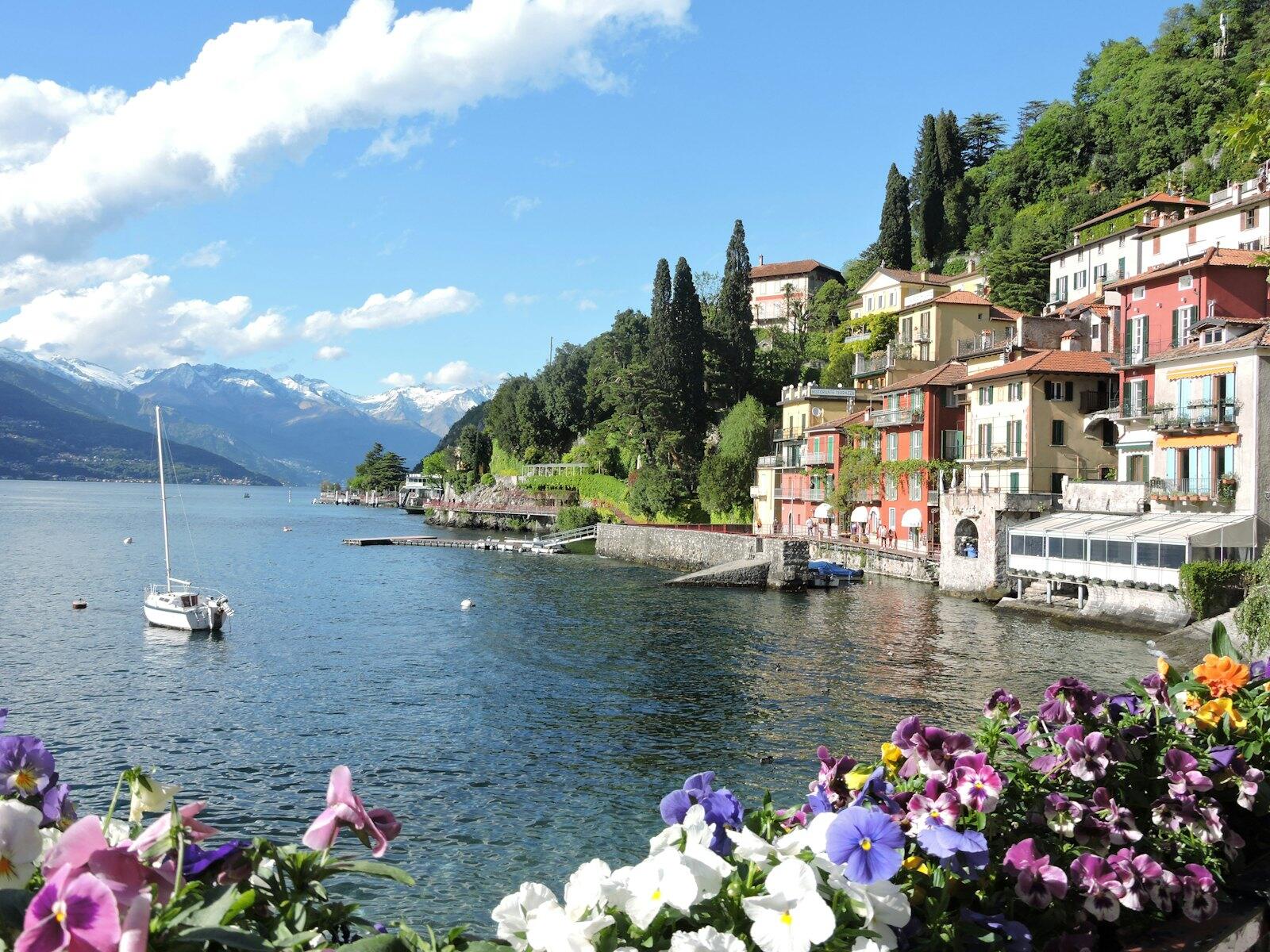 Varenna on Lake Como in Italy