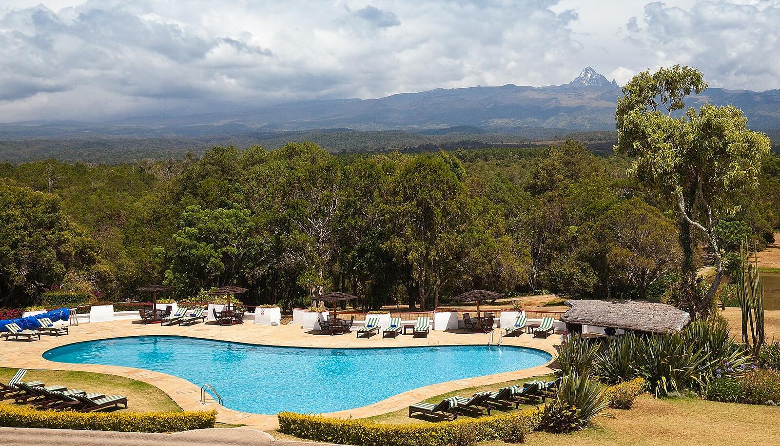 Illustrative accommodation photography for a fictional kenya stay — illustrative style for Samburu Acacia Camp